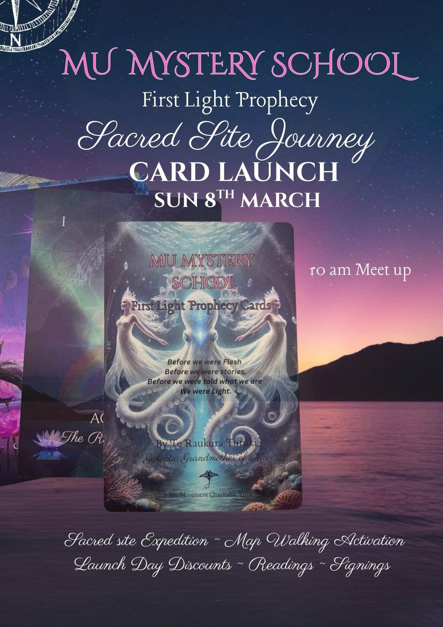 MU SACRED SITE JOURNEY TAUPO WITH MU CARDS